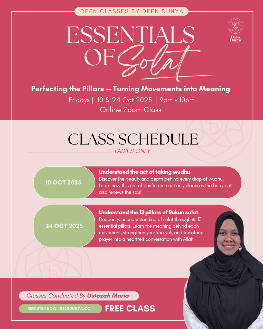 Essentials of Solat with Ustazah Maria
