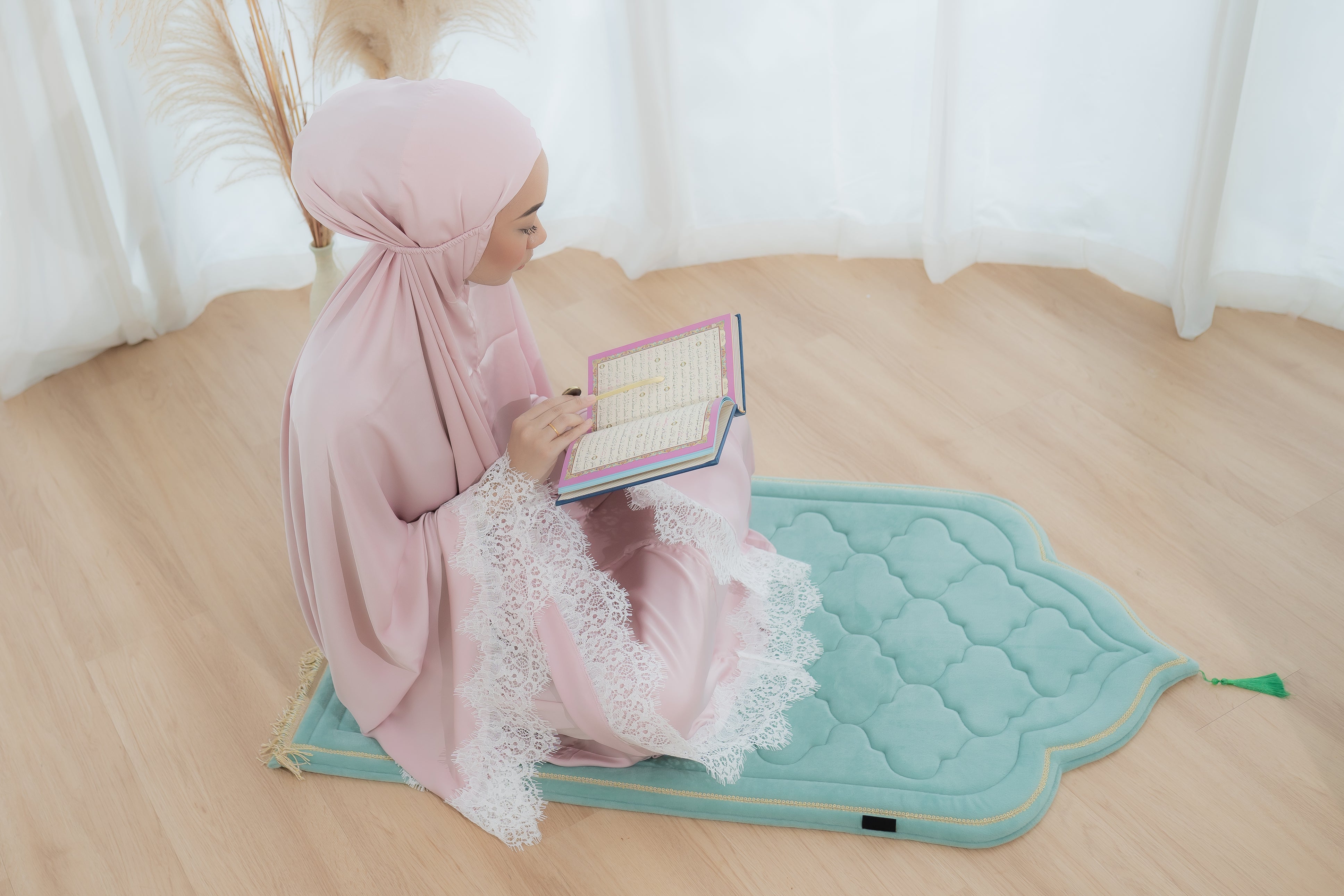Luxury Line 2 Double Padded Multicolor Orthopedic Prayer Mat from