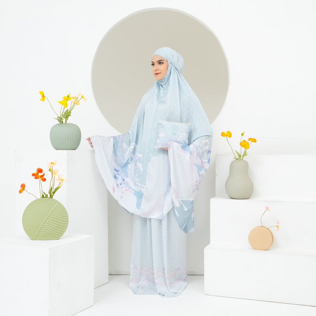 INAYA Prayer Wear Set + Pouch + Mini Prayer Mat