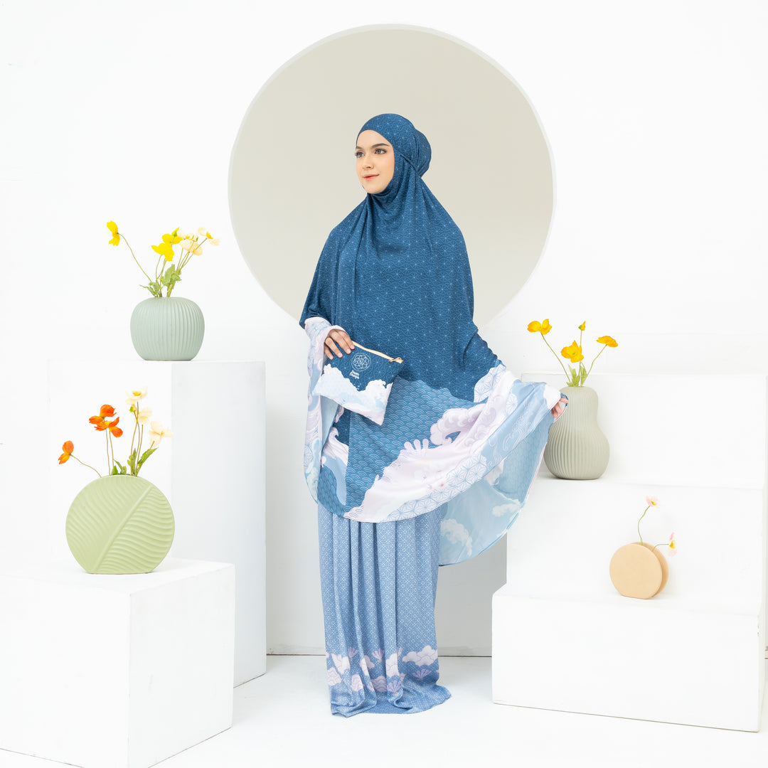 INAYA Prayer Wear Set + Pouch + Mini Prayer Mat