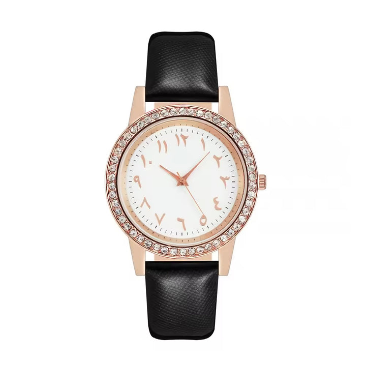Noor Luxe Crystal Arabic Watch Gift Set