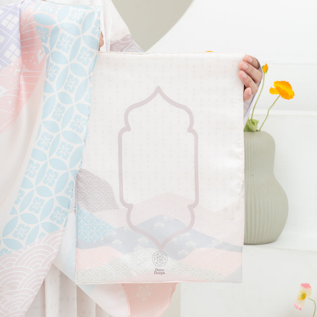 INAYA Prayer Wear Set + Pouch + Mini Padded Prayer Mat