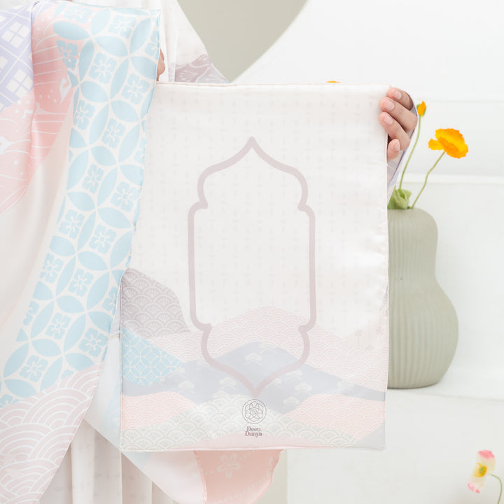 INAYA Prayer Wear Set + Pouch + Mini Padded Prayer Mat