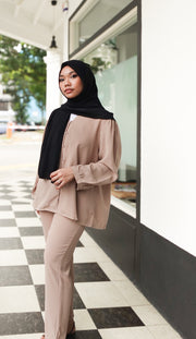 SARA 2 Piece Button Top & Pants Set