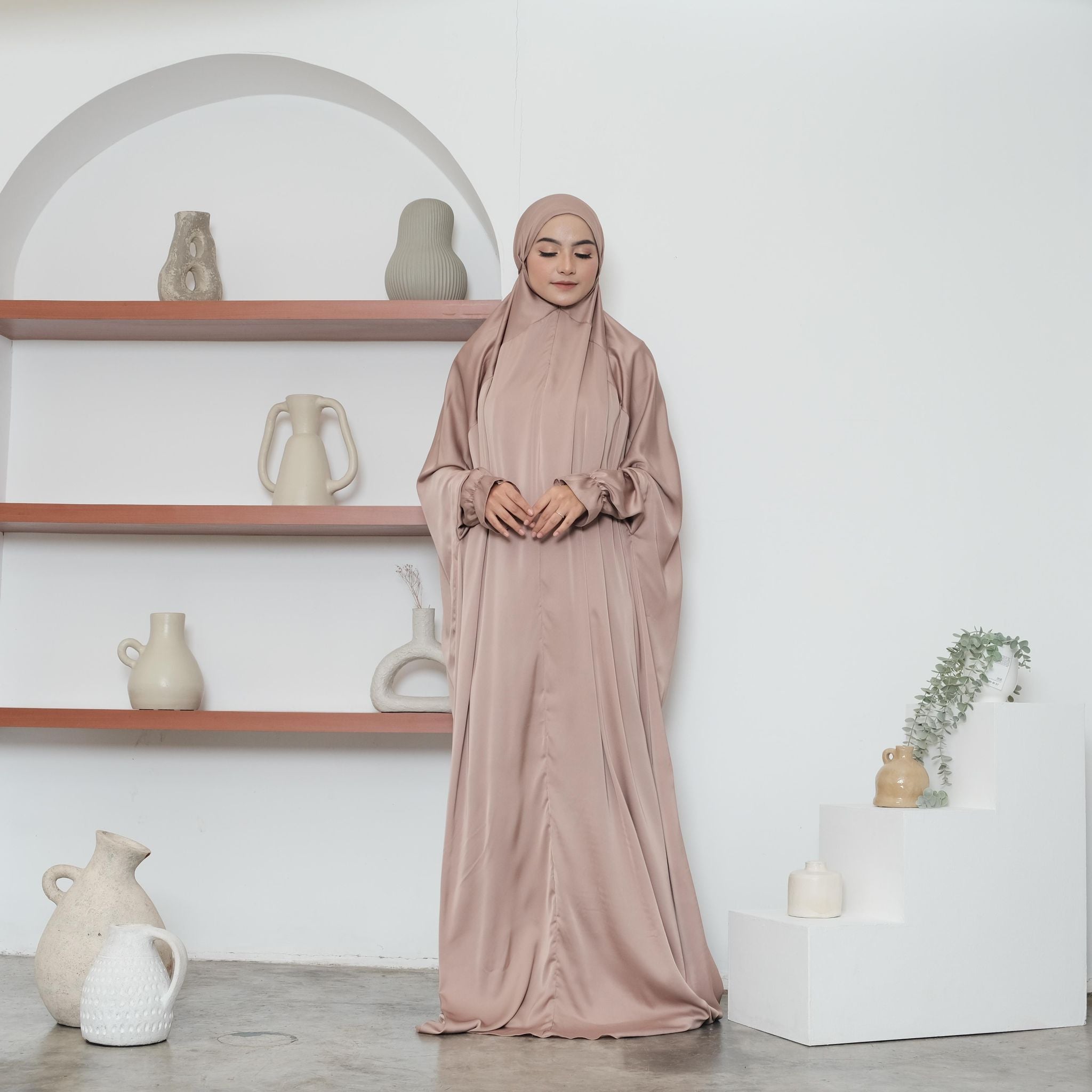 AZZA 2-in-1 Prayer Wear with Pouch – Deen Dunya Pte Ltd