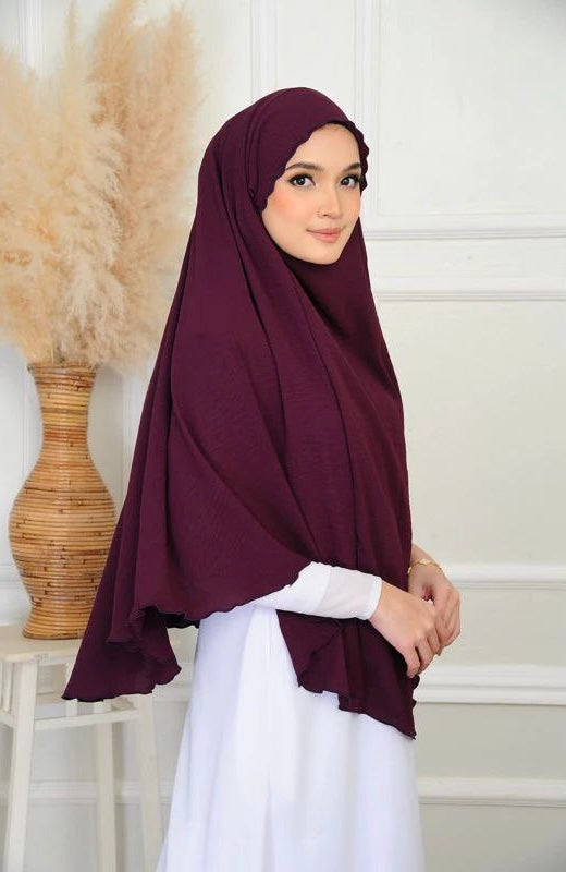 ARISSA Scallop Instant Khimar