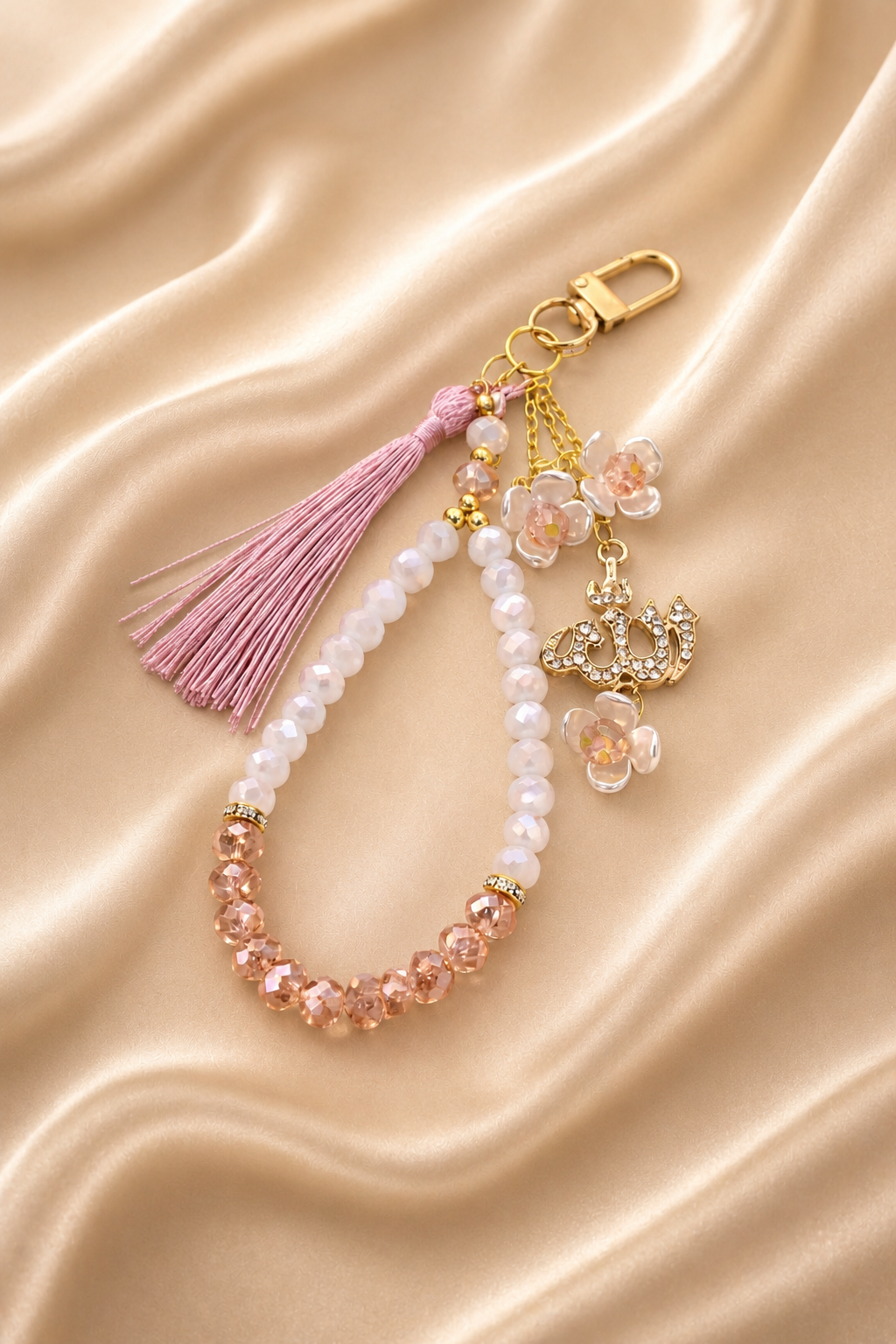 ZAHRA Crystal Tasbih 33 Beads Keychain