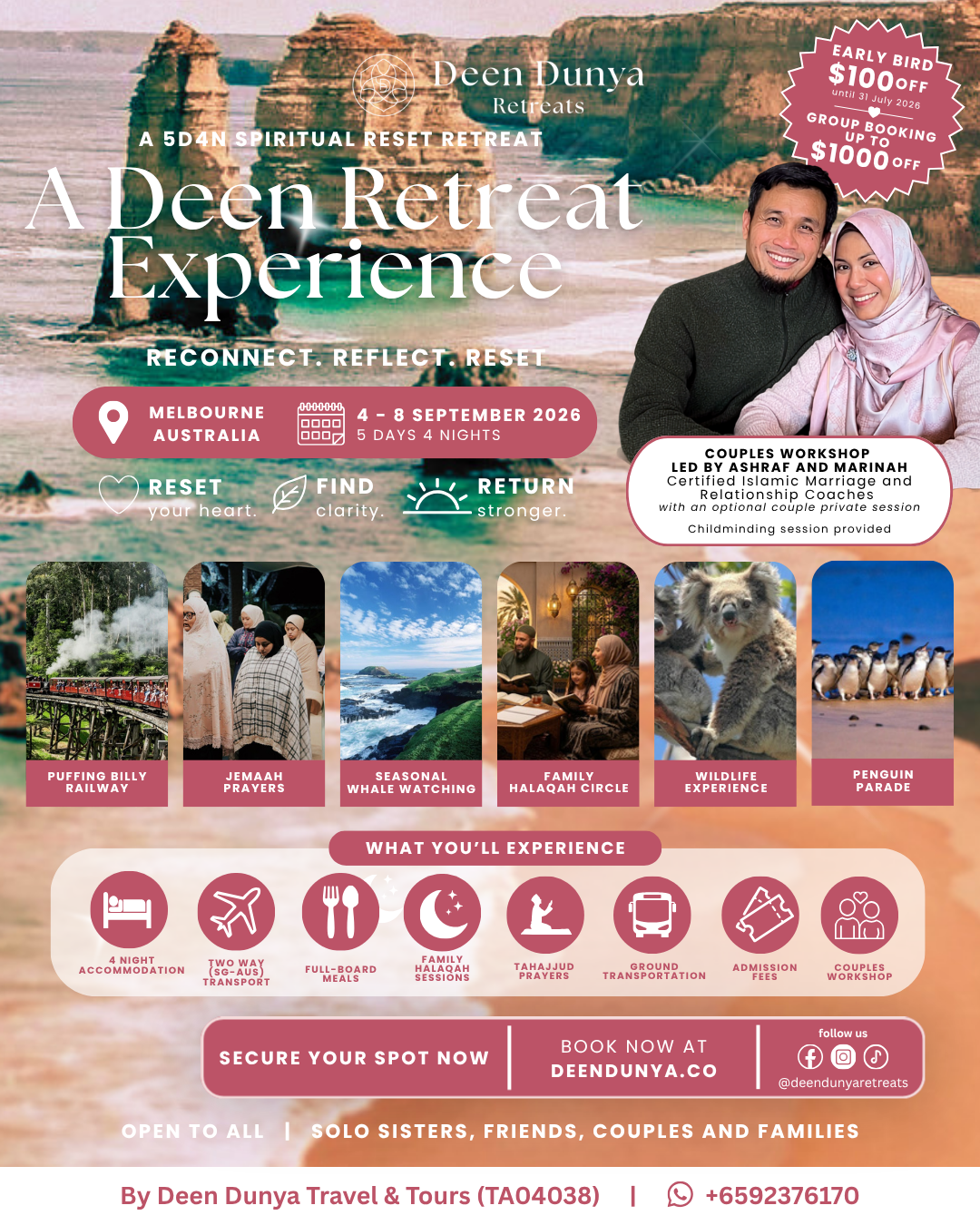 Deen Retreat Experience Melbourne (September 2026)