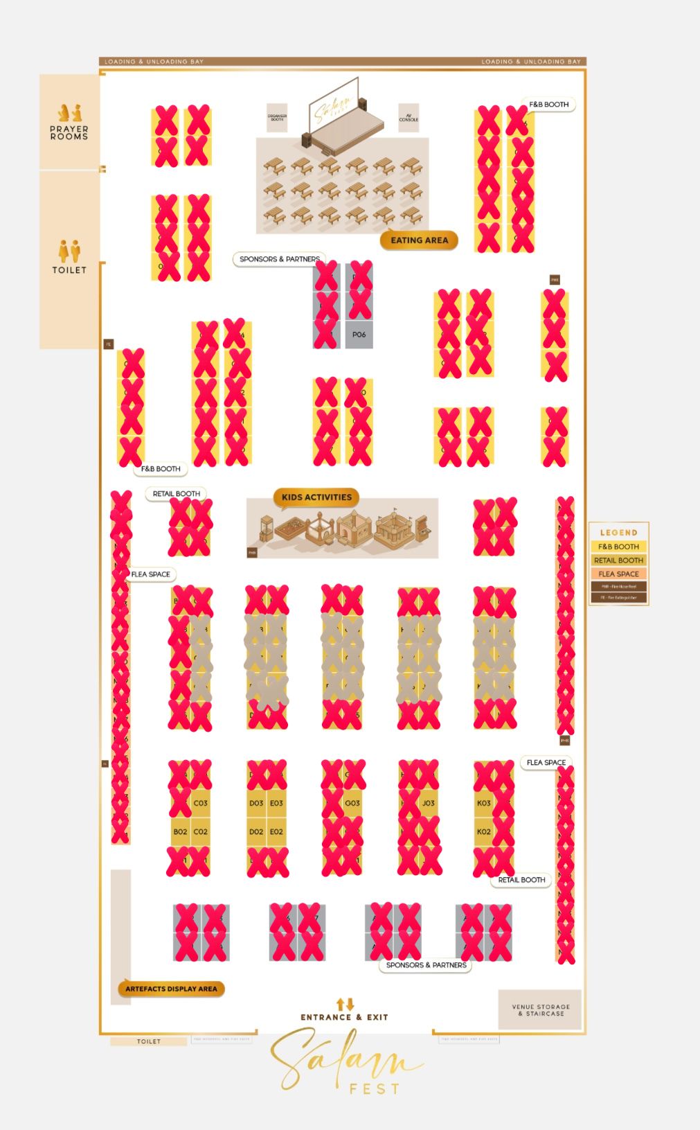 SalamFest 2025 Booth Booking (RETAIL 3x2m)