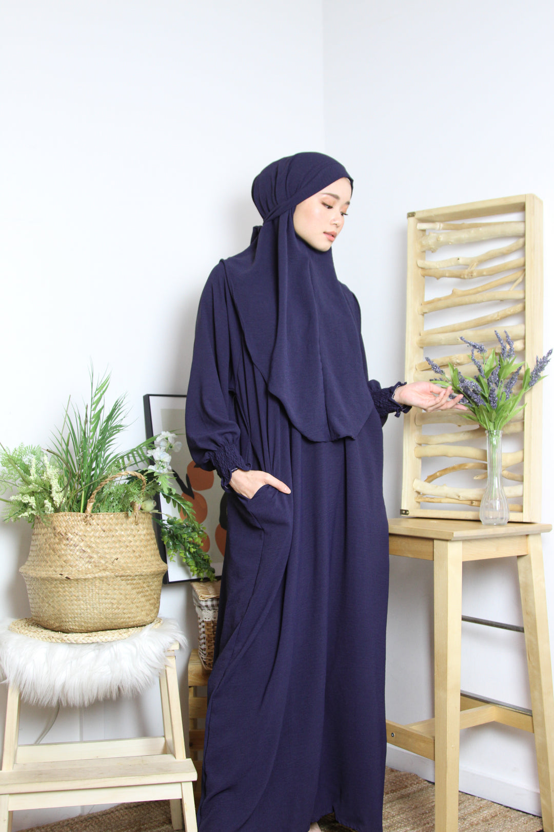 HAMRA Hijab + Dress Umrah Set