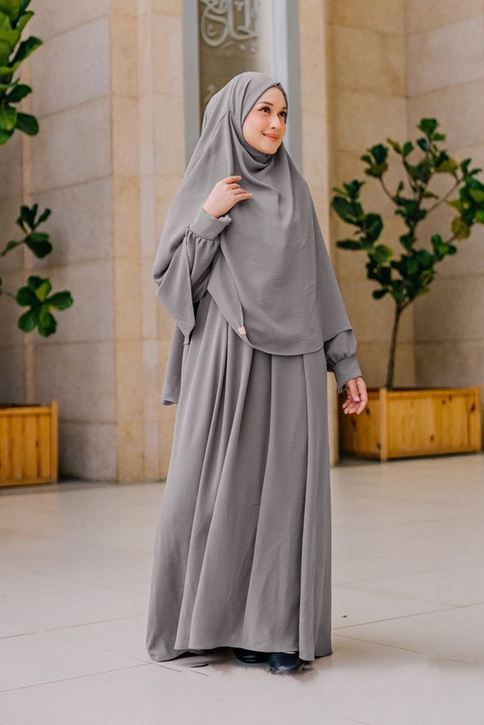 QALISHA Umrah Full Set with Khimar