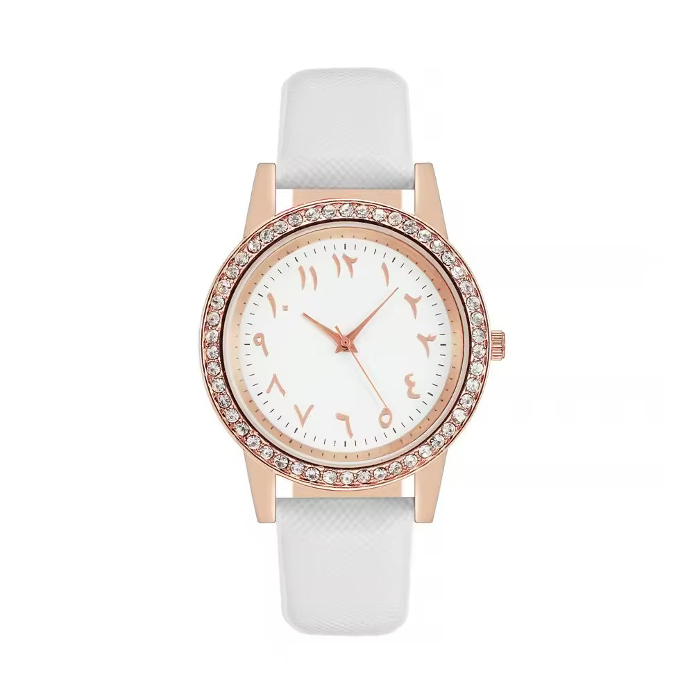 Noor Luxe Crystal Arabic Watch Gift Set