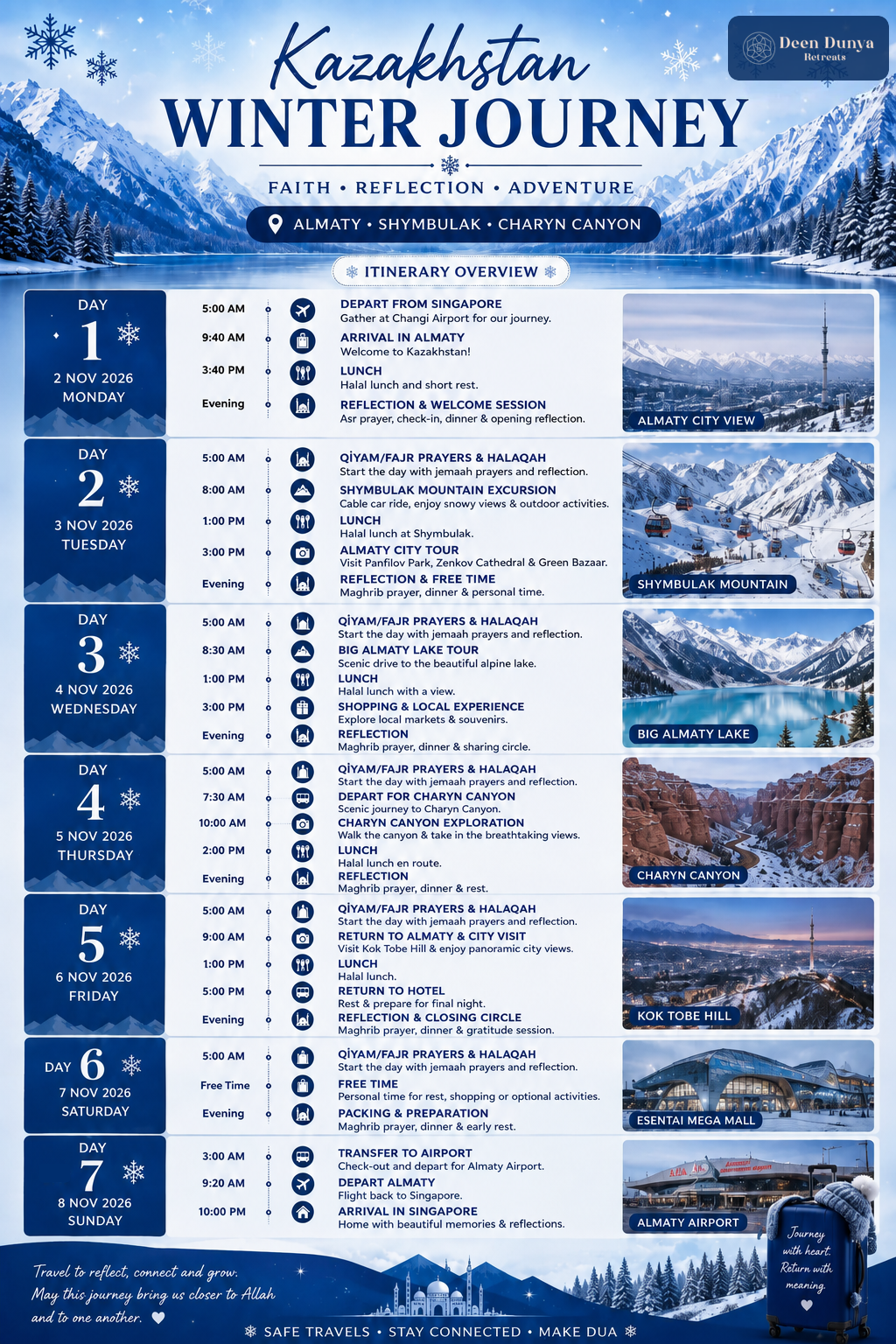 Deen Retreat Experience Kazakhstan (November 2026)