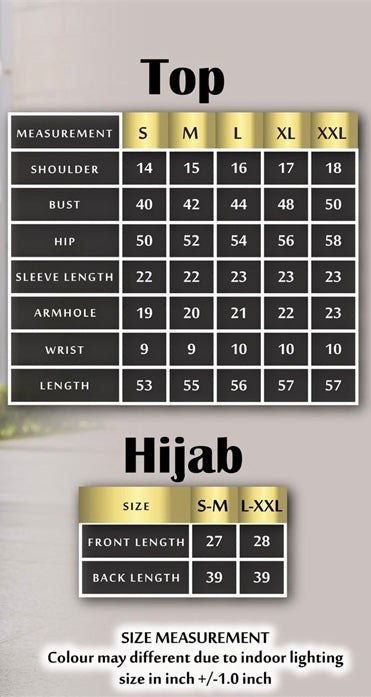 QALISHA Umrah Full Set with Khimar