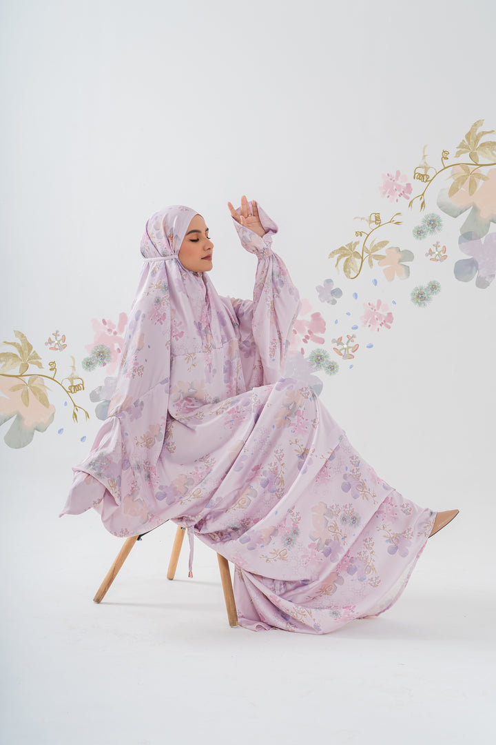 ABAYA PASSION FRUIT Prayer Wear  + Pouch + Prayer Mat