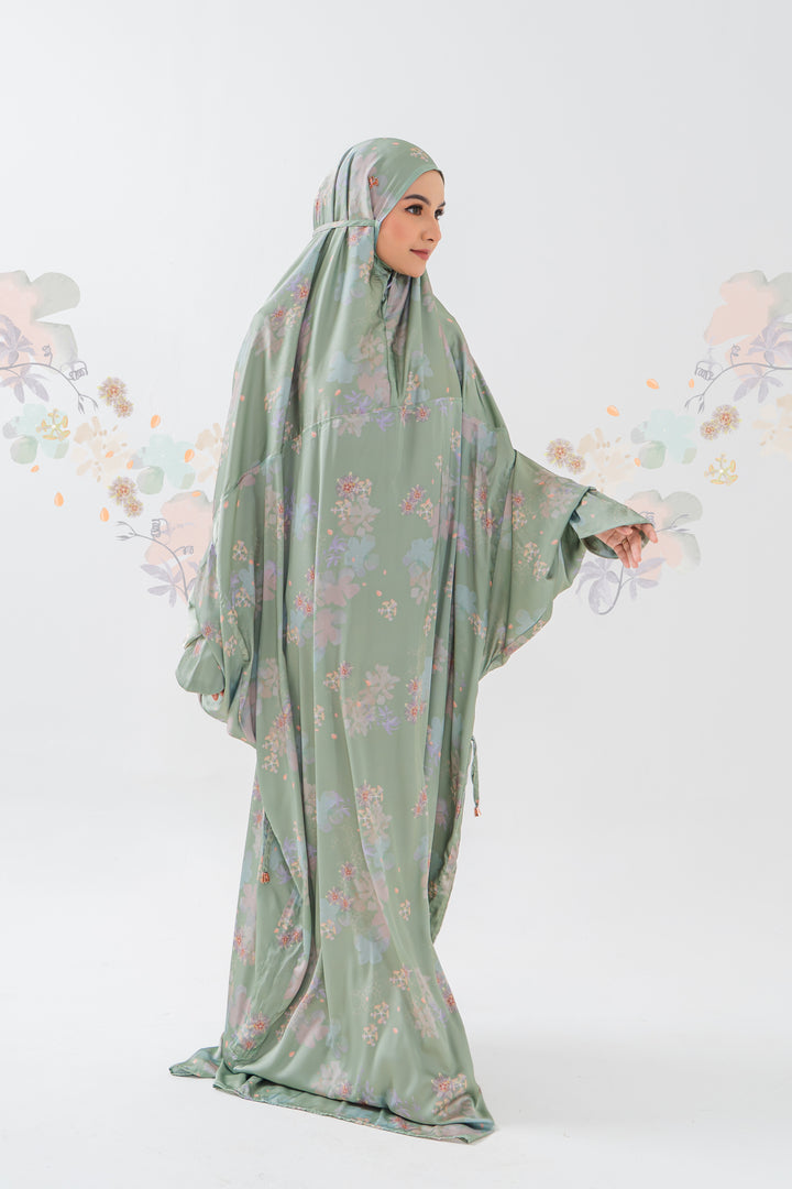 ABAYA PASSION FRUIT Prayer Wear  + Pouch + Prayer Mat