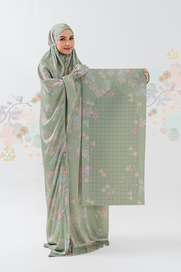 ABAYA PASSION FRUIT Prayer Wear  + Pouch + Prayer Mat