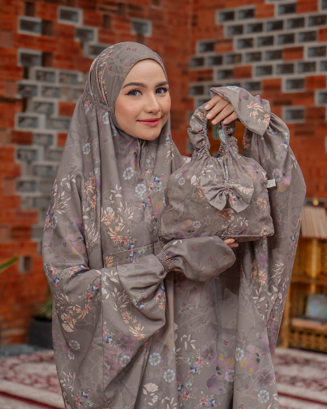MARBELIA Prayer Wear  + Pouch + Prayer Mat