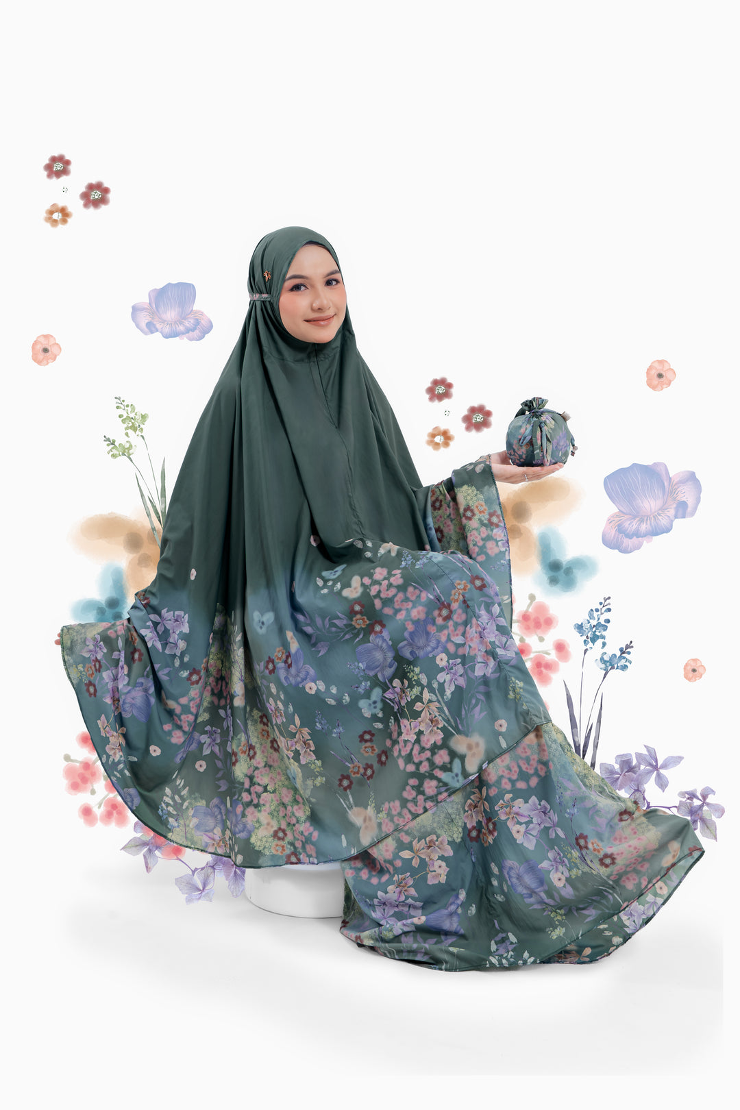 VELAOURA Prayer Wear + Pouch + Prayer Mat (DISPLAY)