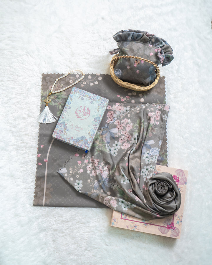 TURKISH POMEGRANATE Prayer Wear + Prayer Mat + Pouch