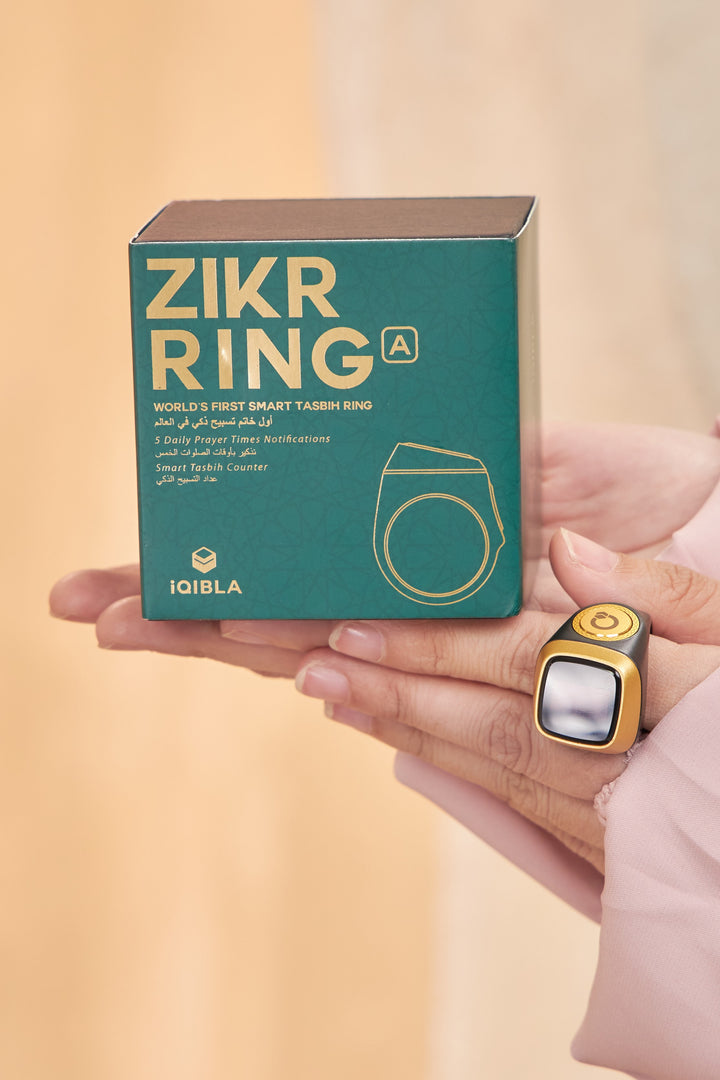 World’s First Smart Digital Tasbih Zikr Ring + Rechargeable casing
