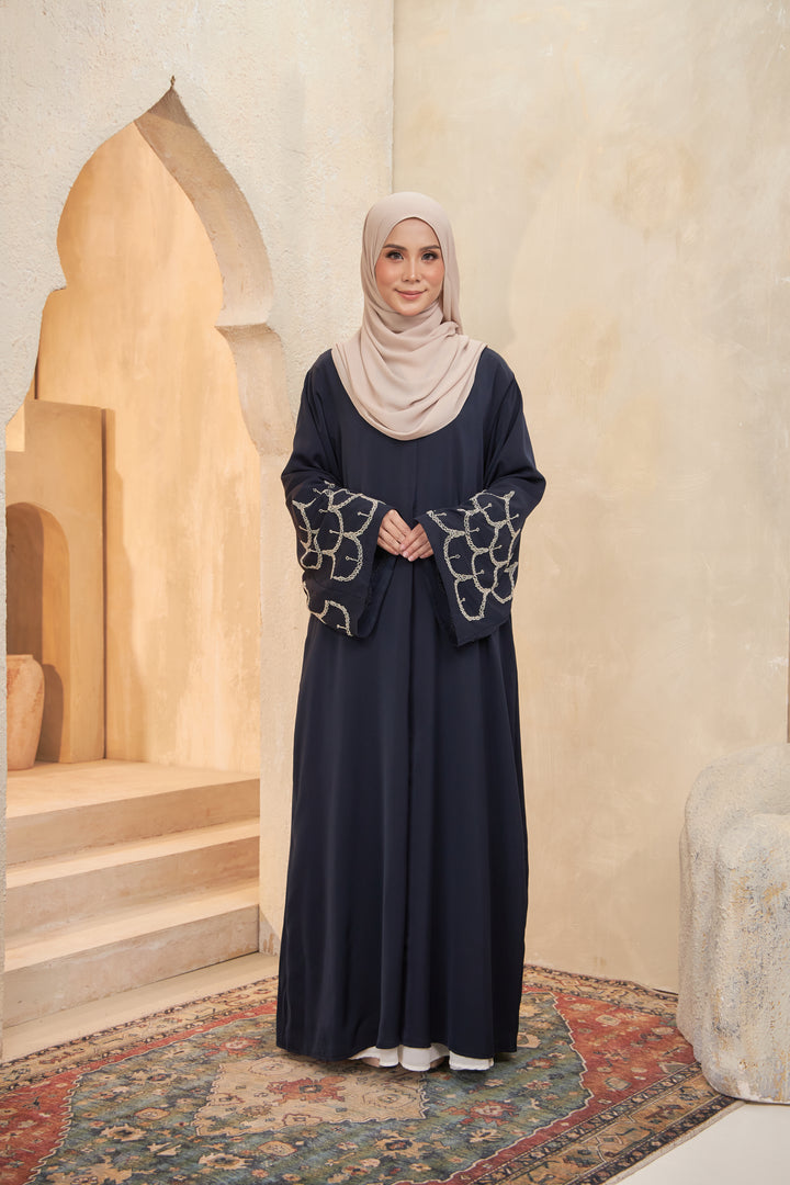 NORA Premium Abaya with Scallop Beads