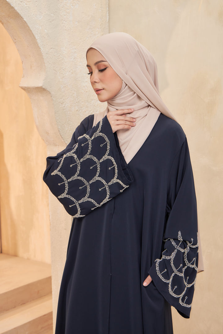 NORA Premium Abaya with Scallop Beads