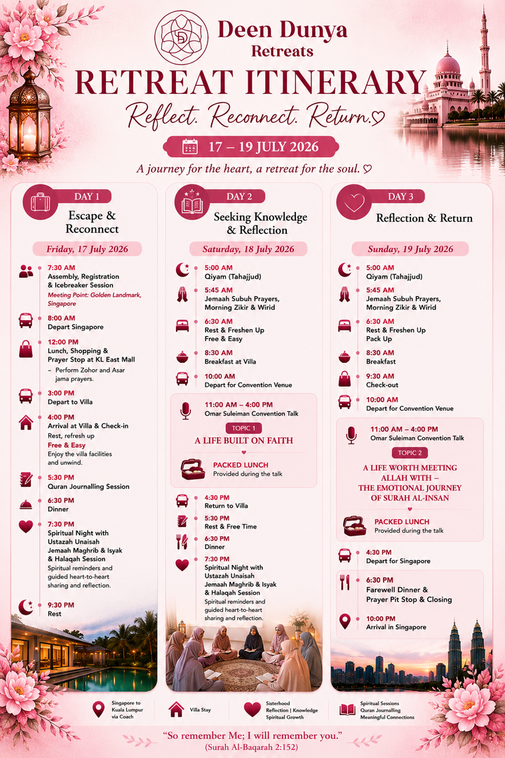 Deen Retreat Experience (17-19 July 2026)