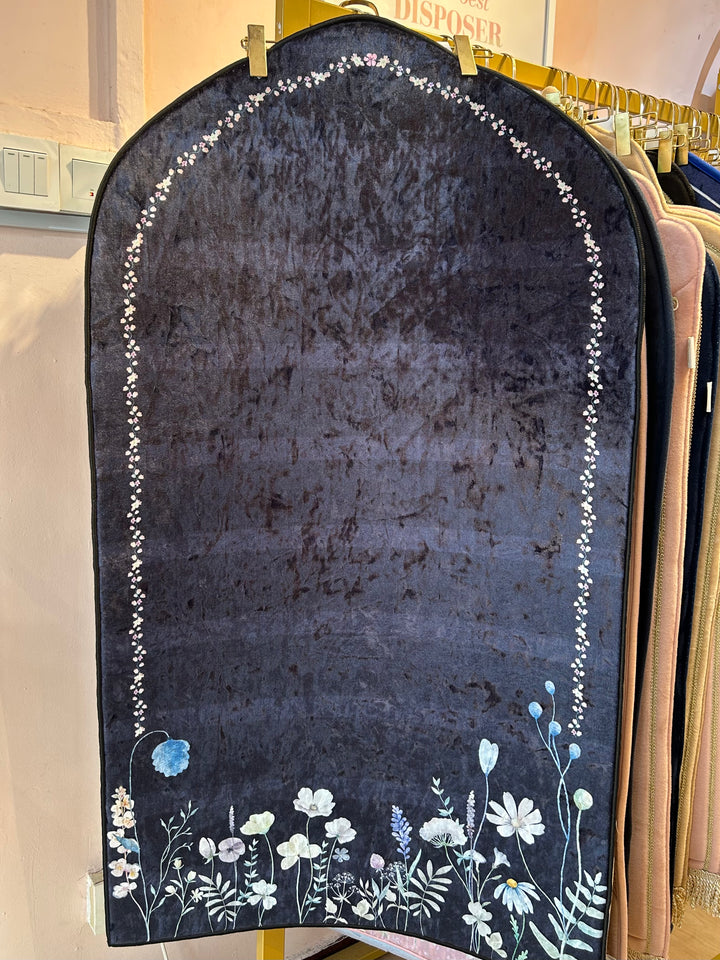 LIYA Floral Velvet Prayer Mat