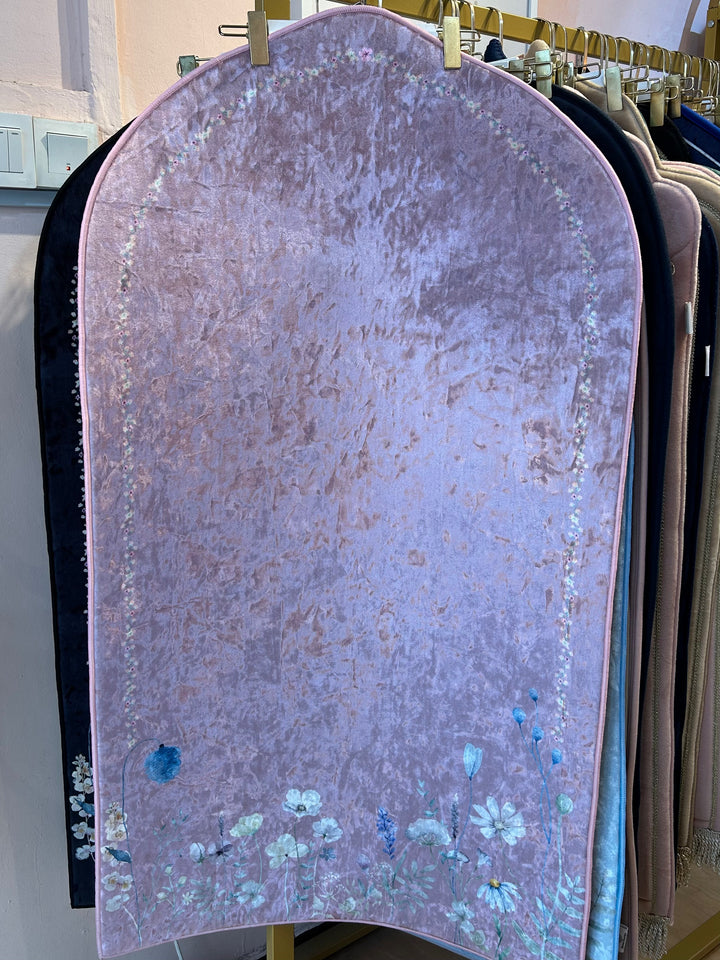 LIYA Floral Velvet Prayer Mat