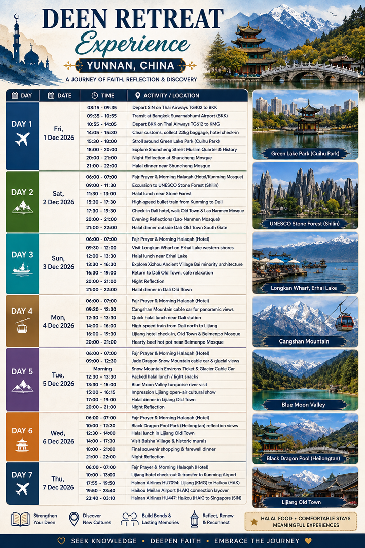 Deen Retreat Experience Yunnan China (December 2026)