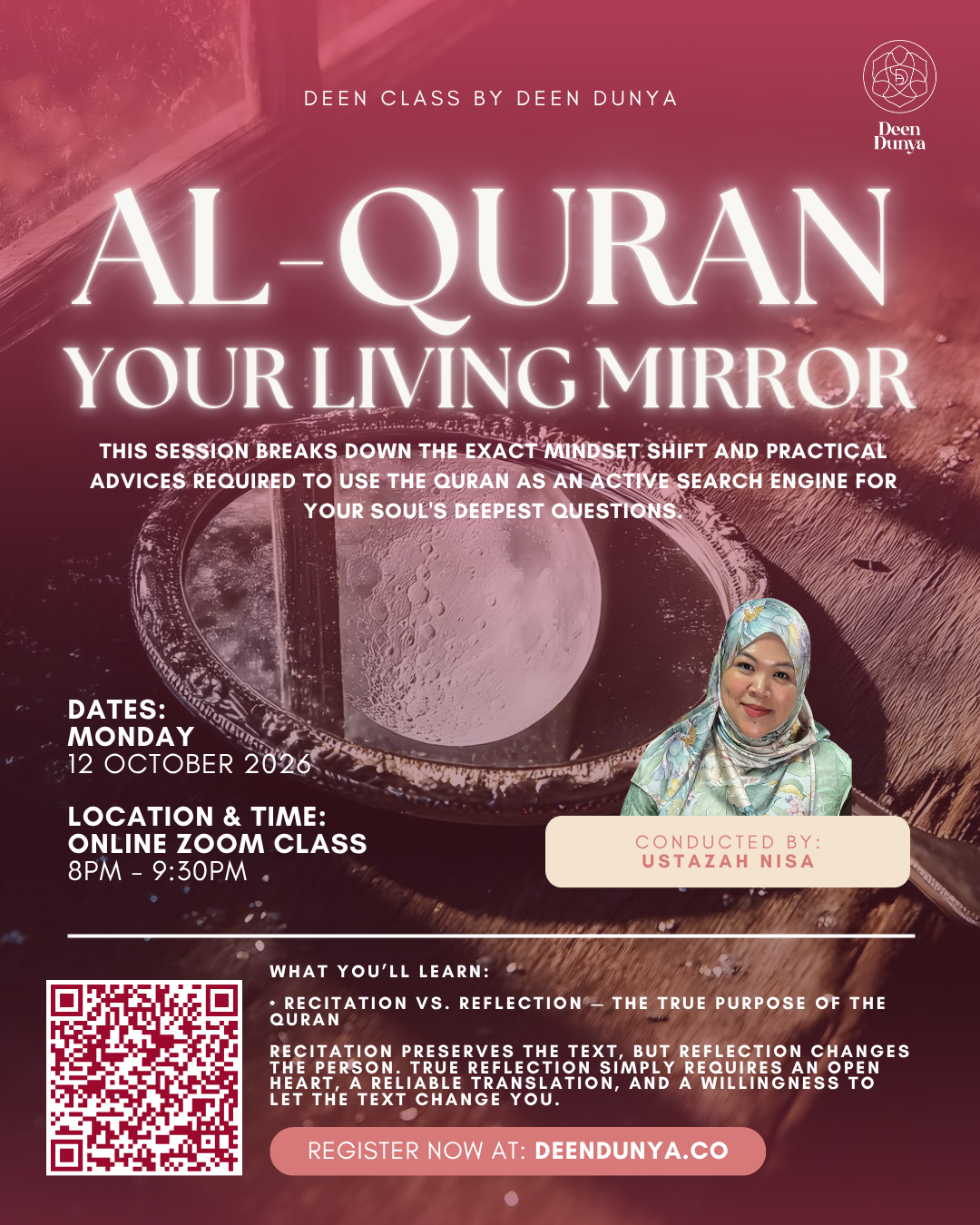 Al - Quran - Your Living Mirror By Ustazah Nisa | October Deen Class
