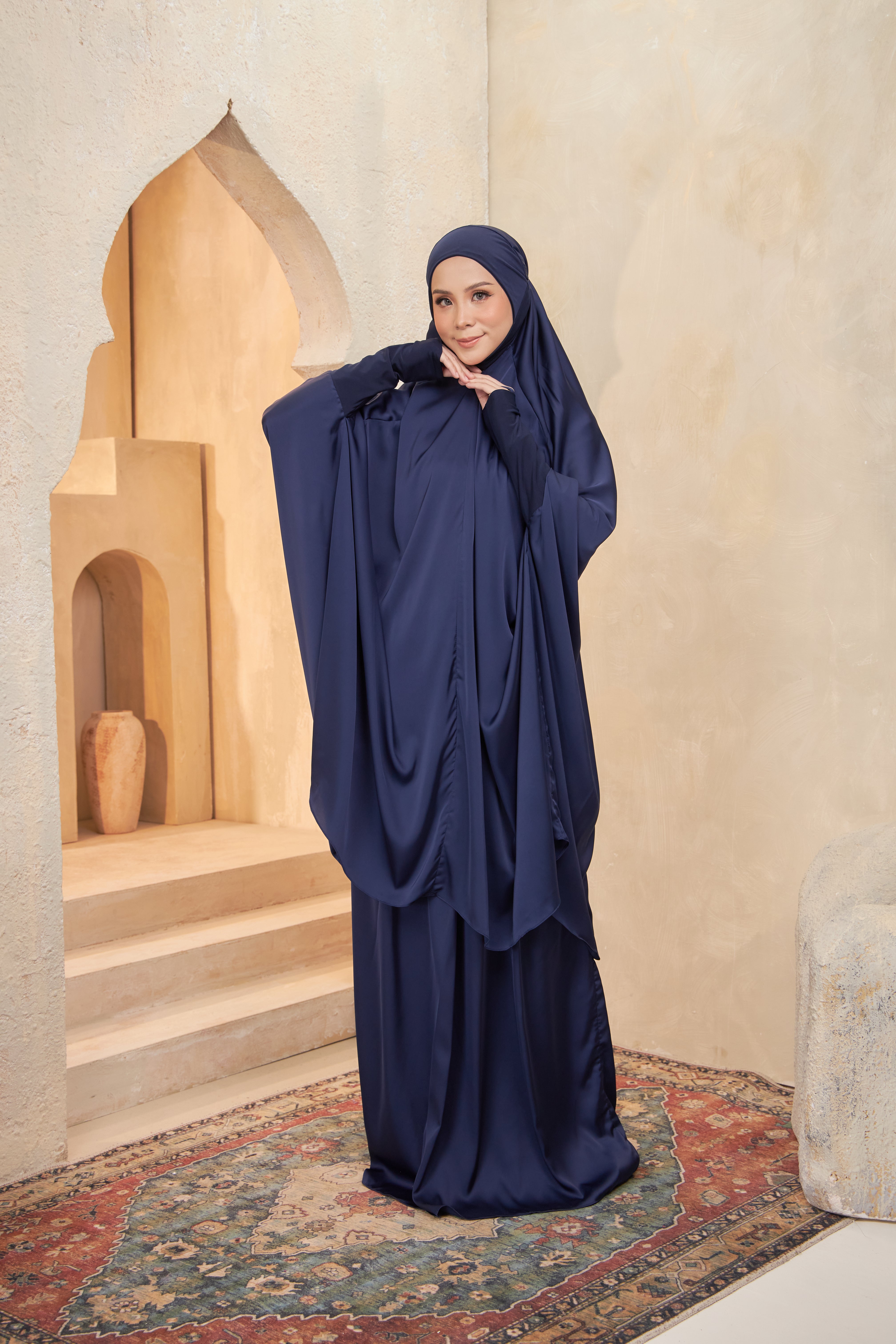 AZZA 2-Piece Prayer Set with Pouch – Deen Dunya Pte Ltd