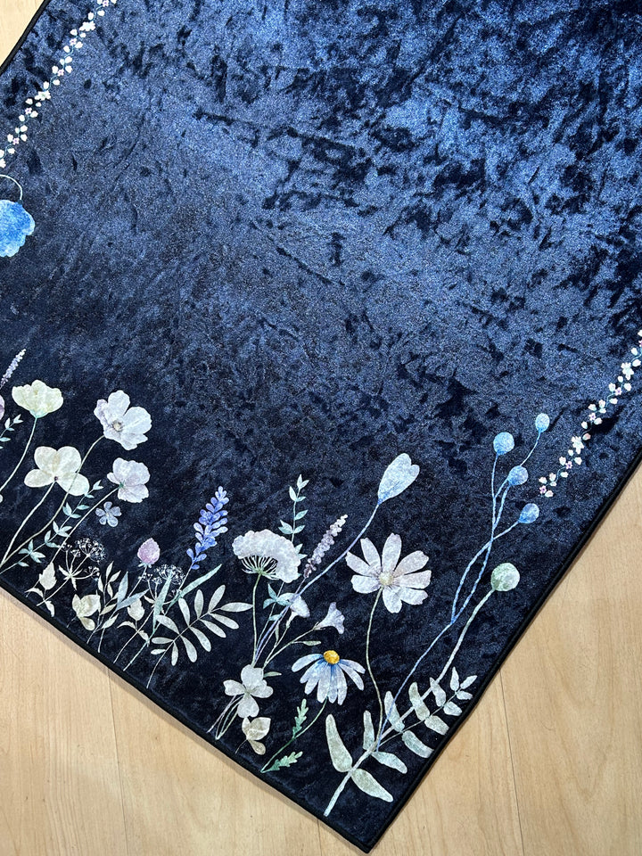LIYA Floral Velvet Prayer Mat