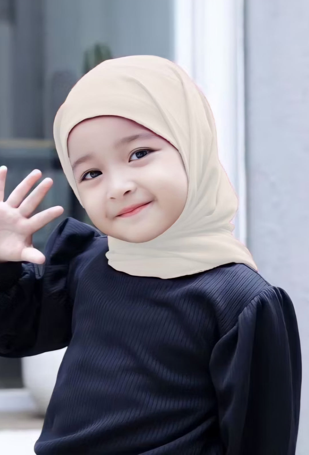 Kids Chiffon Tudung with attached Inner