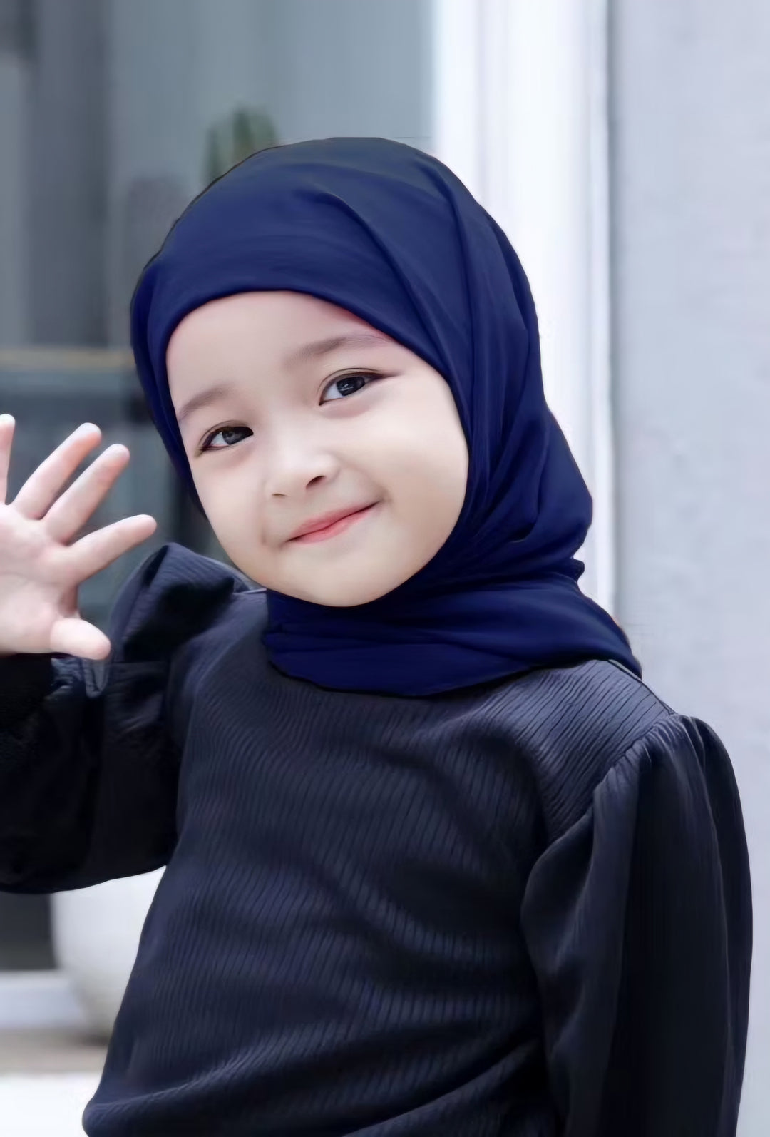 Kids Chiffon Tudung with attached Inner