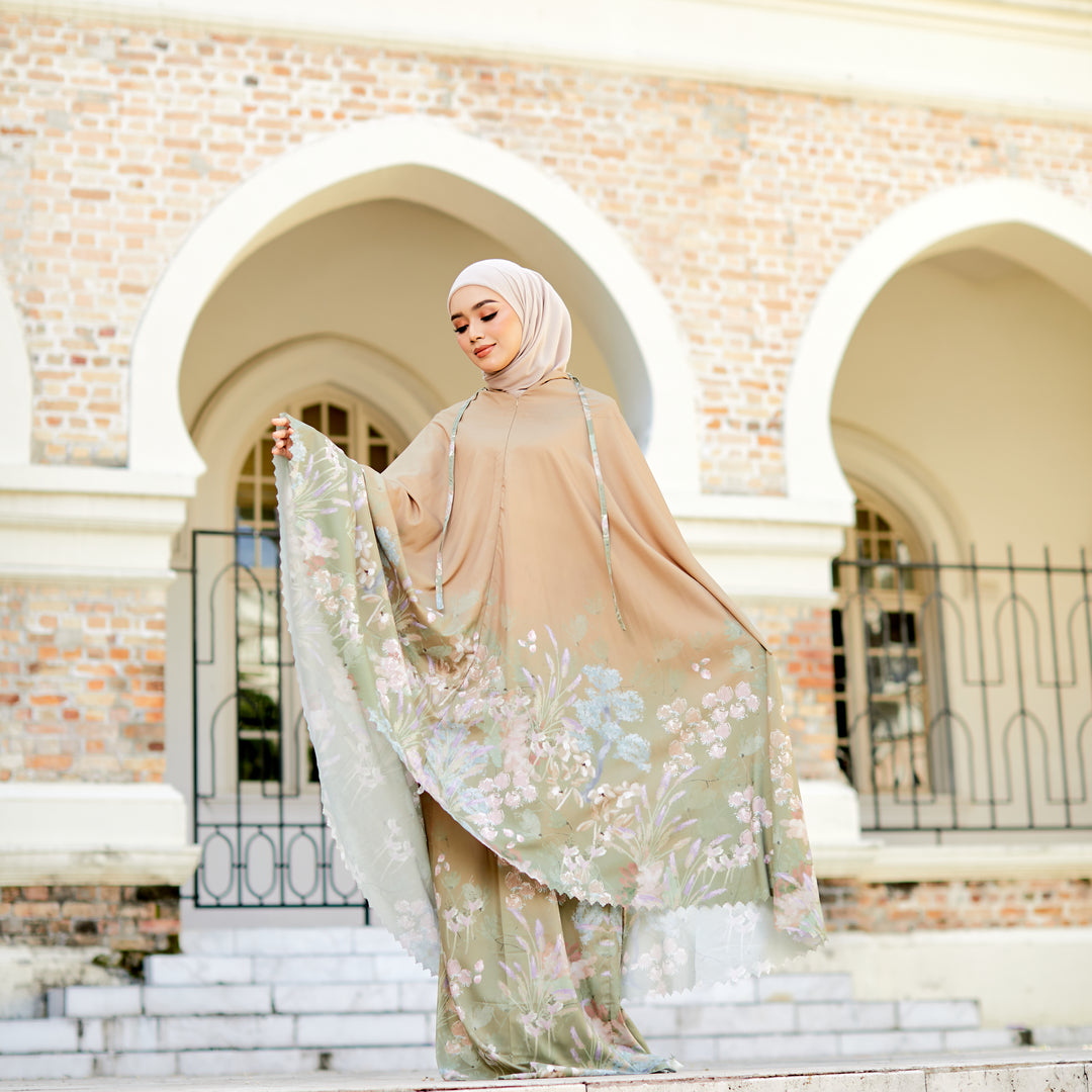 FARHANA Prayer Wear + Pouch + Prayer Mat