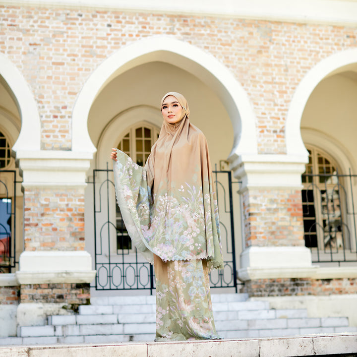 FARHANA Prayer Wear + Pouch + Prayer Mat