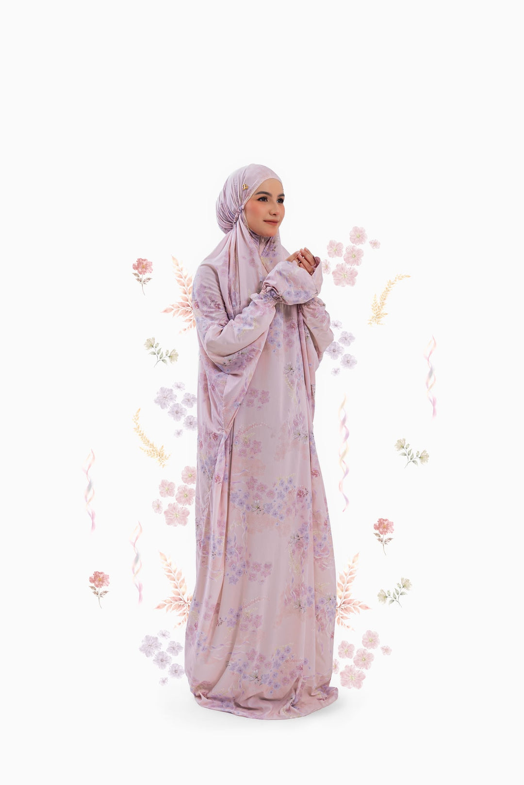 Fateema Travel Prayer Wear + Prayer Mat + Pouch