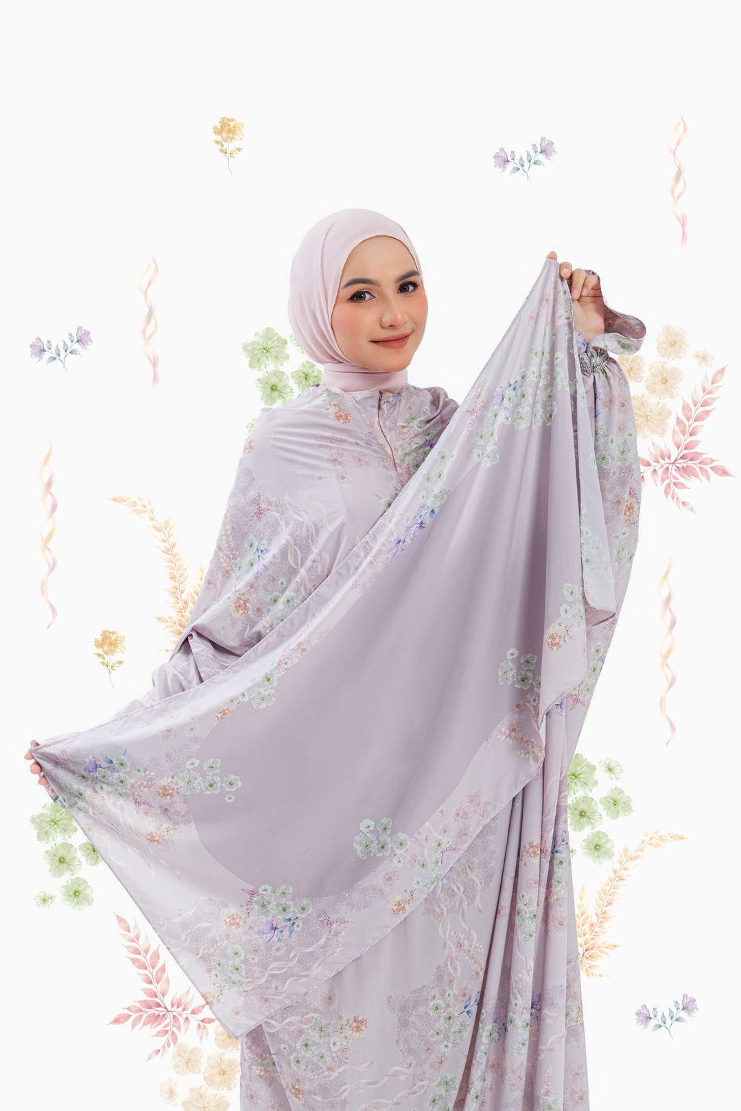 Fateema Travel Prayer Wear + Prayer Mat + Pouch
