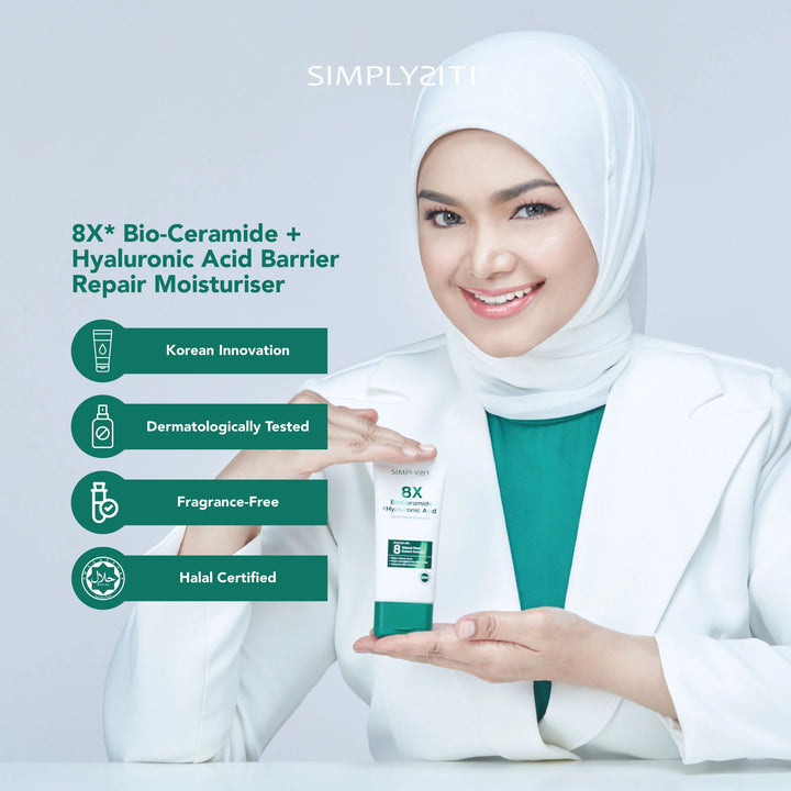 SIMPLYSITI 8X BioCeramide + Hyaluronic Acid Barrier Repair Moisturiser 30ml