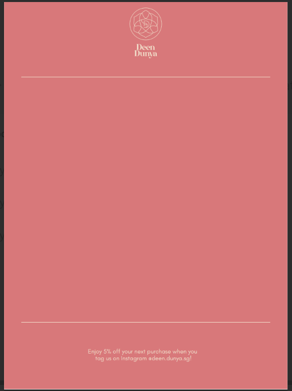Gift Message Card - Add in your personal message
