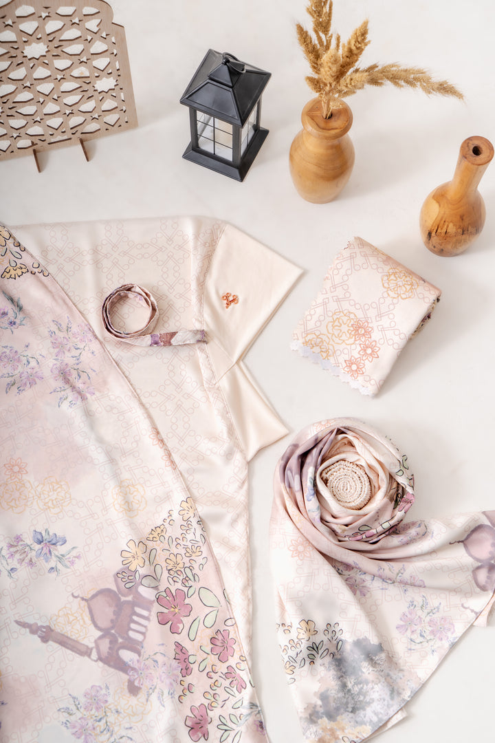 LUXURY GARDEN Prayer Wear  + Pouch + Prayer Mat