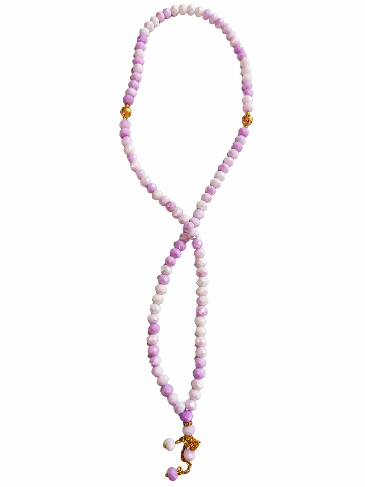 Aurora Crystal Tasbih 99 beads with Tassels