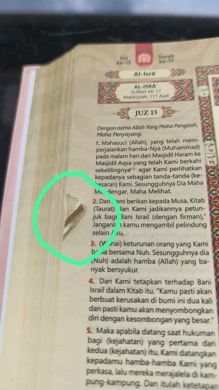 Lux Quran with Rumi and Malay Translation (DEFECT)