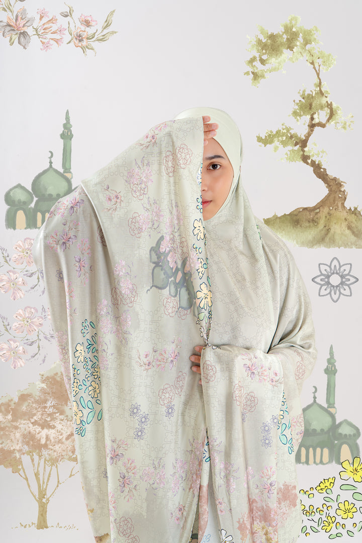 LUXURY GARDEN Prayer Wear  + Pouch + Prayer Mat