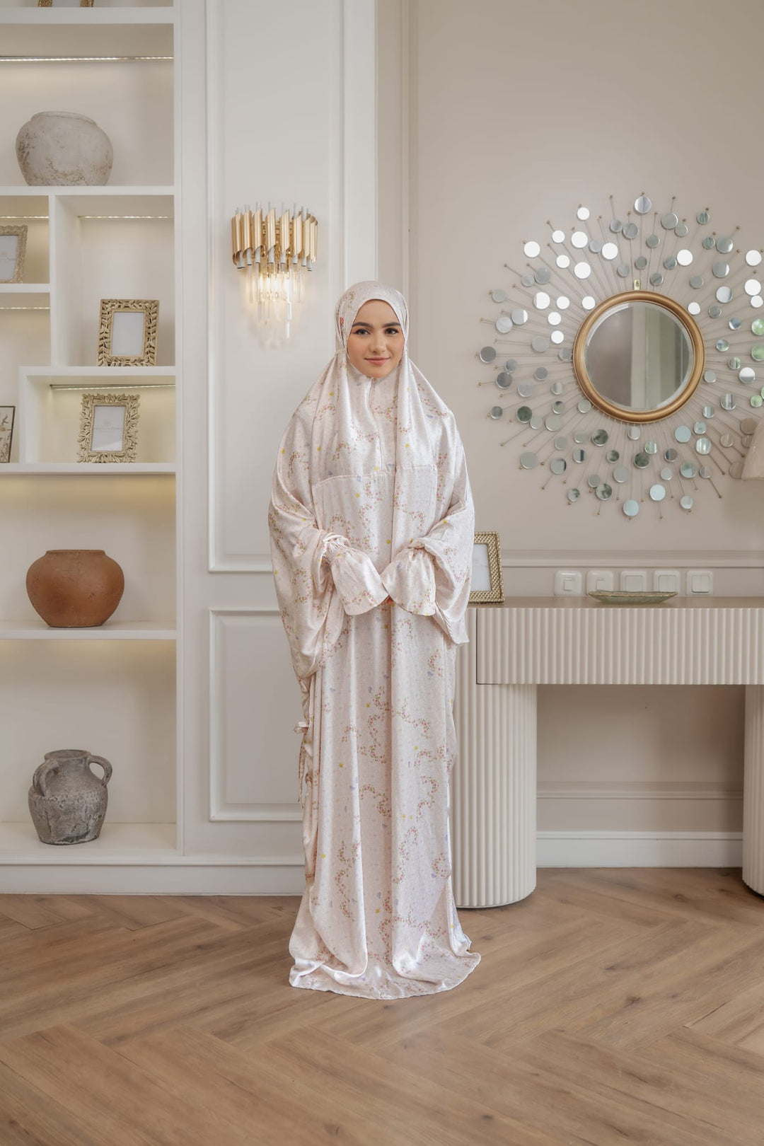 ABAYA LATAHZAN Prayer Wear + Pouch + Prayer Mat