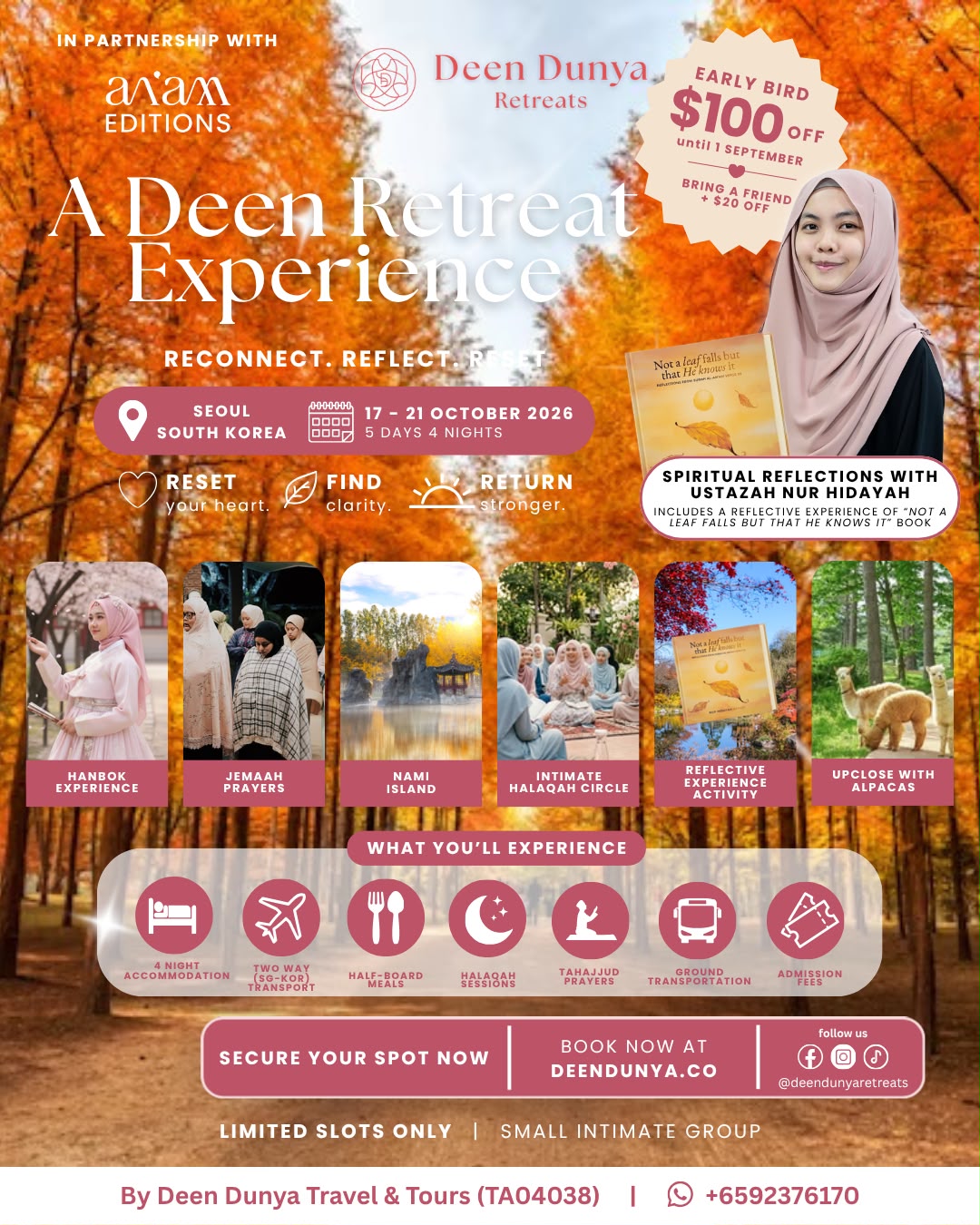 Deen Retreat Experience South Korea (October 2026)
