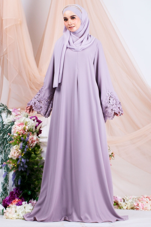 Lace on sale abaya dress